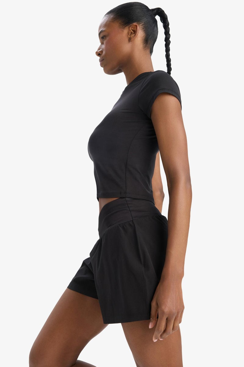 DeFacto Black Woman DeFactoFit Woven Shorts Casual - Image 5